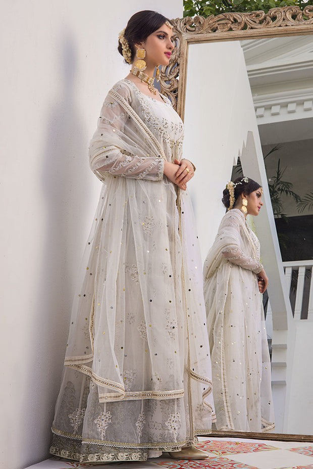 Traditional Anarkali Pishwas Dress Pakistani Bridal