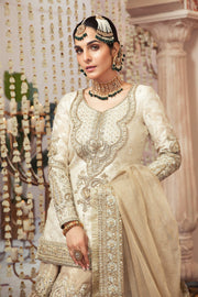 Traditional Gharara Pants with Kameez Dress for Bride