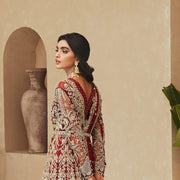 Traditional Lehenga Gown Red Bridal Dress Pakistani Online