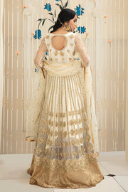 Traditional Off White Lehenga Choli Bridal Dress Pakistani