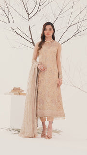 Traditional Pakistani Long Kameez with Trousers Wedding Dress