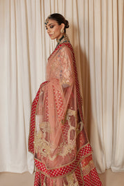 Traditional Pishwas and Dupatta Pakistani Bridal Dress Online