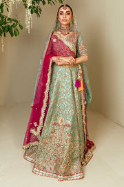 Turquoise Lehenga Choli Bridal Dress Pakistani