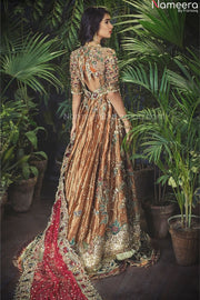 Velvet Bridal Lehenga for Pakistani Wedding