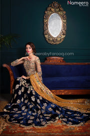 Velvet Pakistani Bridal Dresses for Wedding Wear