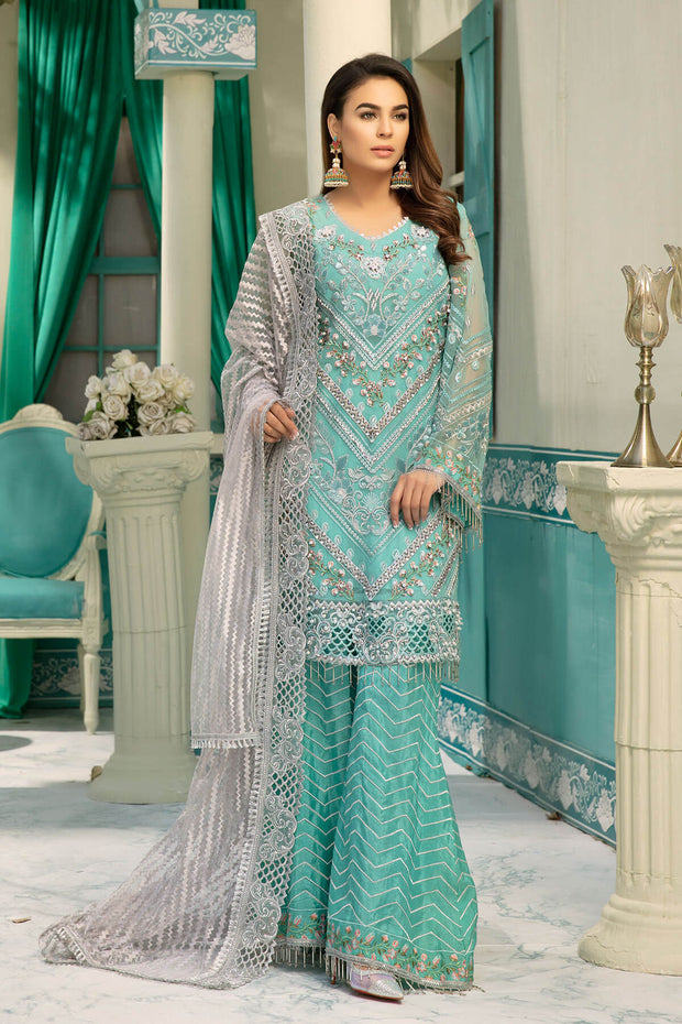 Eid Dresses For Girls Fully Embroidered With Threads – Nameera by Farooq