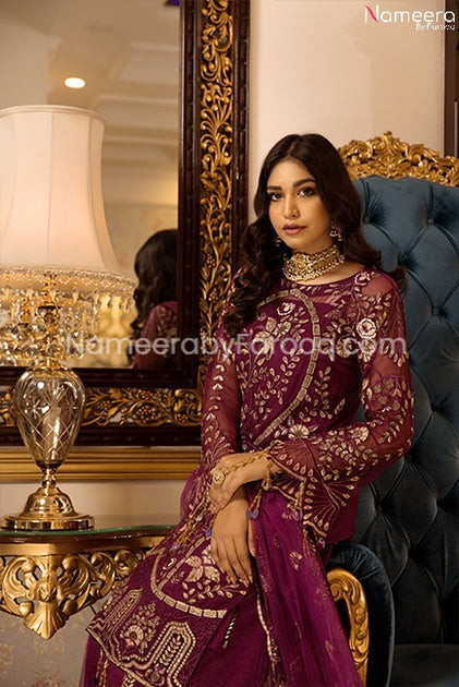 Premium Embroidered Salwar Pakistani Eid Suit Online 2021 – Nameera by ...