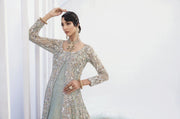 grey sequin lehenga