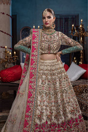 Ivory and Gold Lehenga Choli