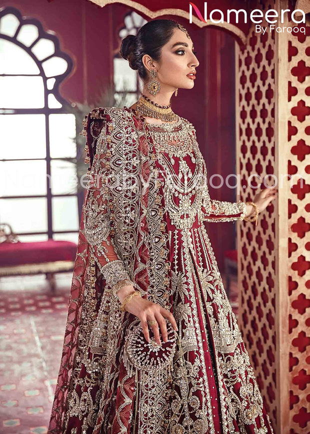 Pakistani Bridal Dresses Maroon Store | www.jimsboats.com