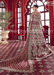 maroon bridal lehenga online