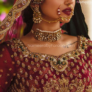 pink bridal lehnga