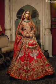 red bridal dress