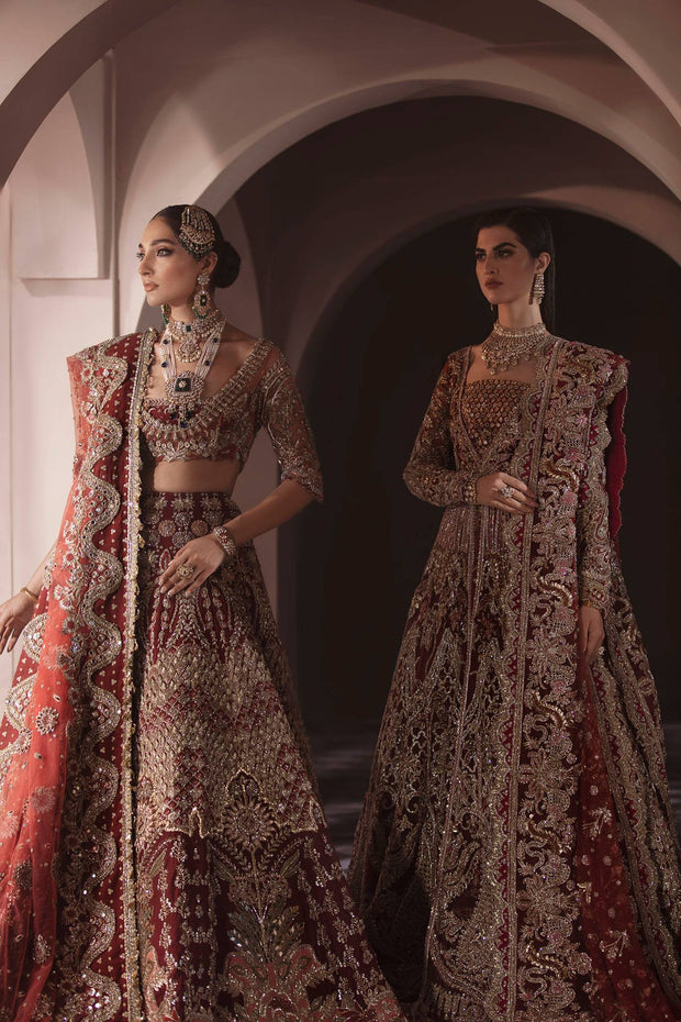 red lehenga choli