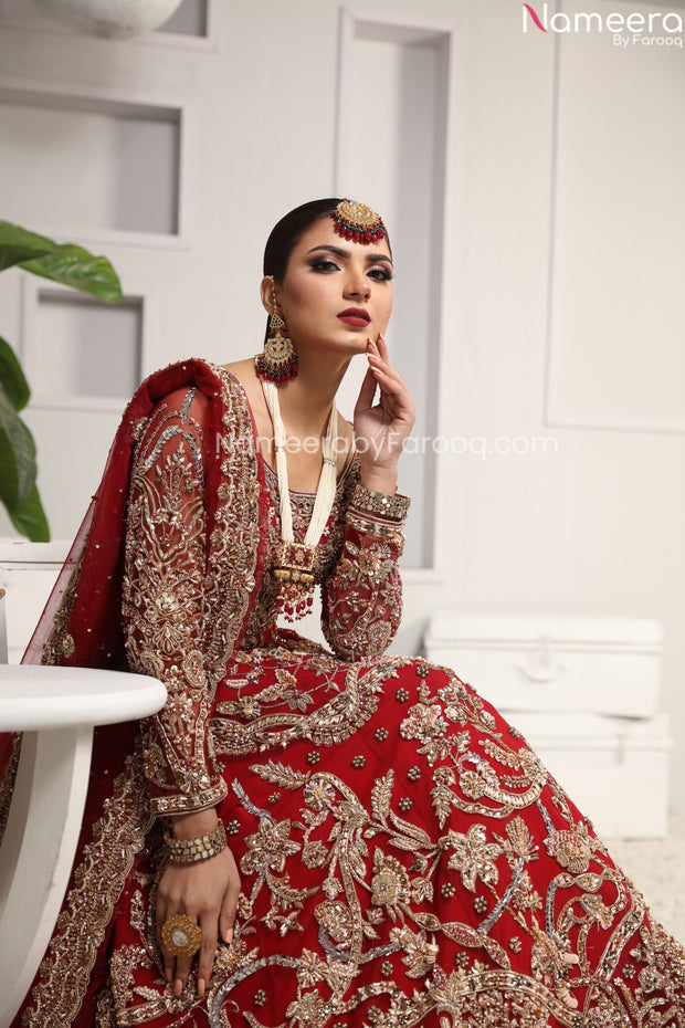 Embellished Designer Bridal Pakistani Lehenga Choli Dress – Nameera by ...