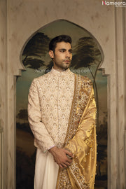 white sherwani