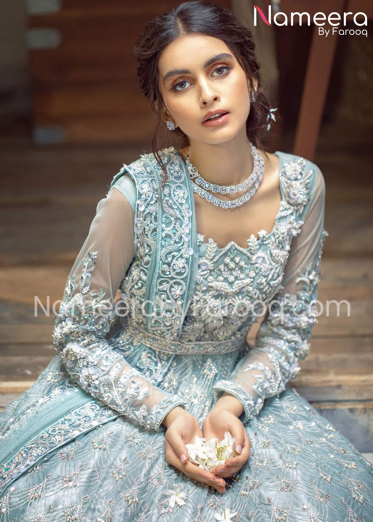 Pakistani Zardosi Work Dress for Bridal Wear Online 2021 – Nameera by ...